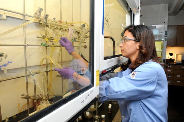 student in the lab (c) UCR/CNAS